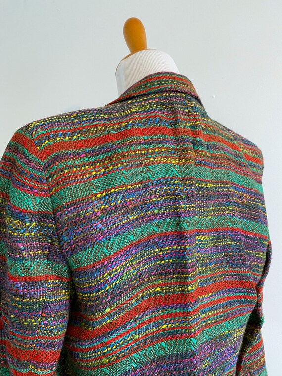 Vintage Missoni Donna tweed stripe blazer jacket … - image 6