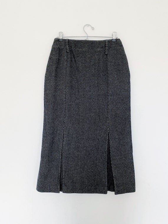 Vintage 80s Basile wool trumpet skirt | high wais… - image 8