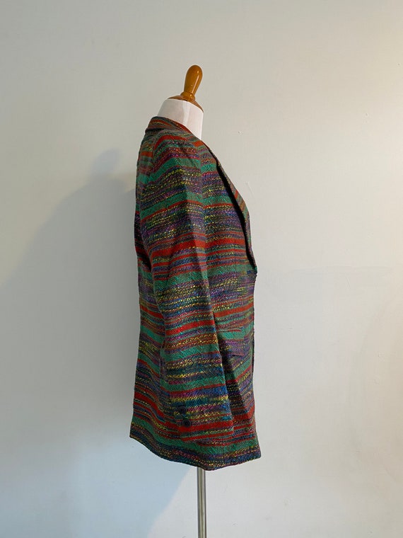 Vintage Missoni Donna tweed stripe blazer jacket … - image 3