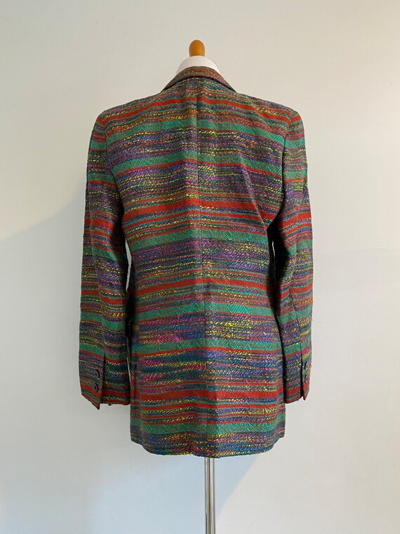 Vintage Missoni Donna tweed stripe blazer jacket … - image 5