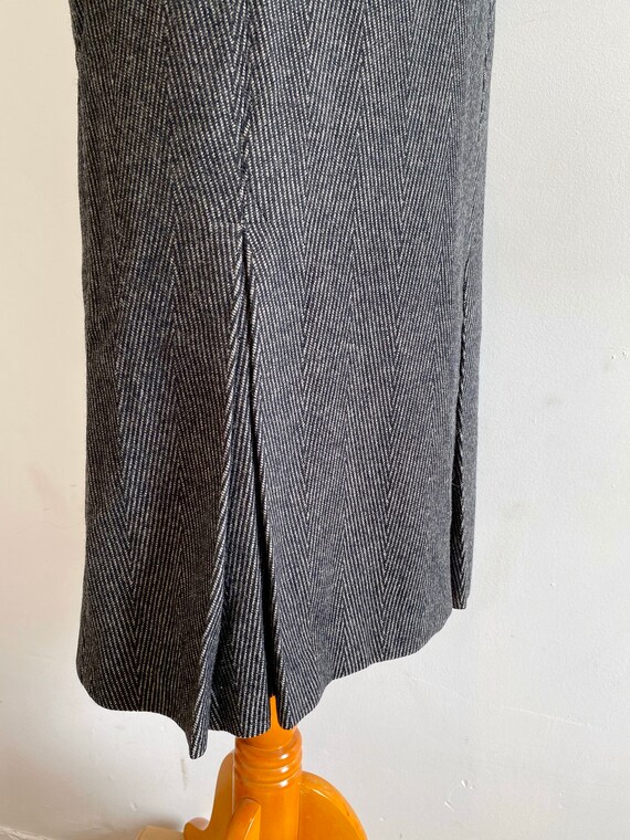 Vintage 80s Basile wool trumpet skirt | high wais… - image 7