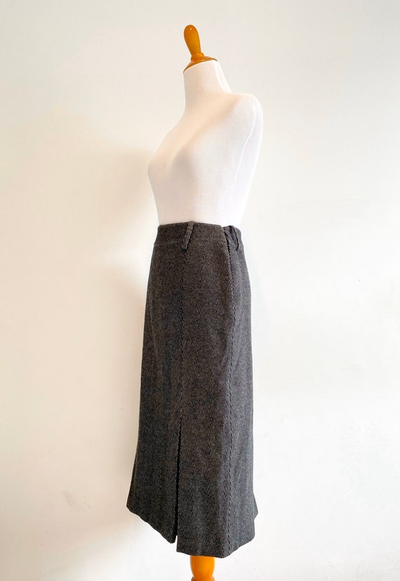 Vintage 80s Basile wool trumpet skirt | high wais… - image 4