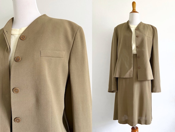 Vintage 1990s Emporio Armani blazer mini skirt su… - image 1