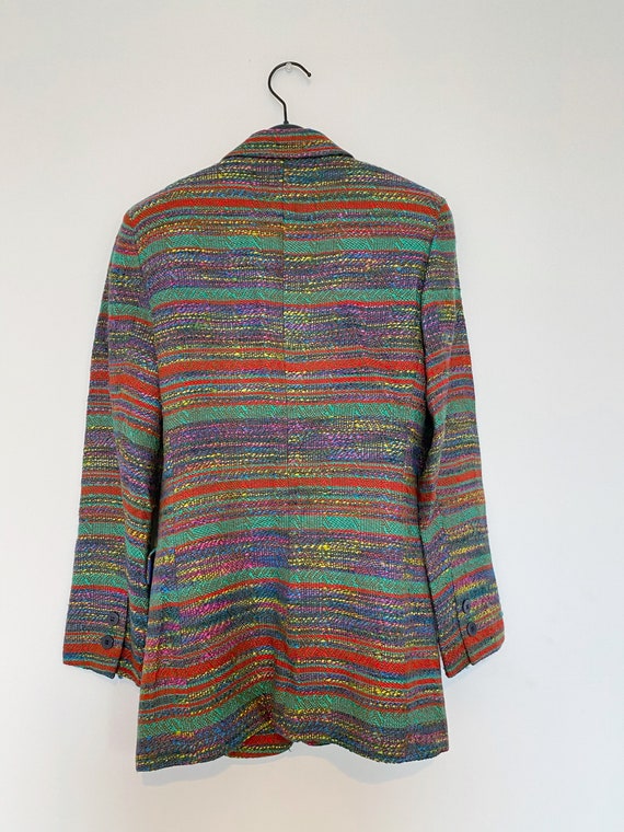 Vintage Missoni Donna tweed stripe blazer jacket … - image 8