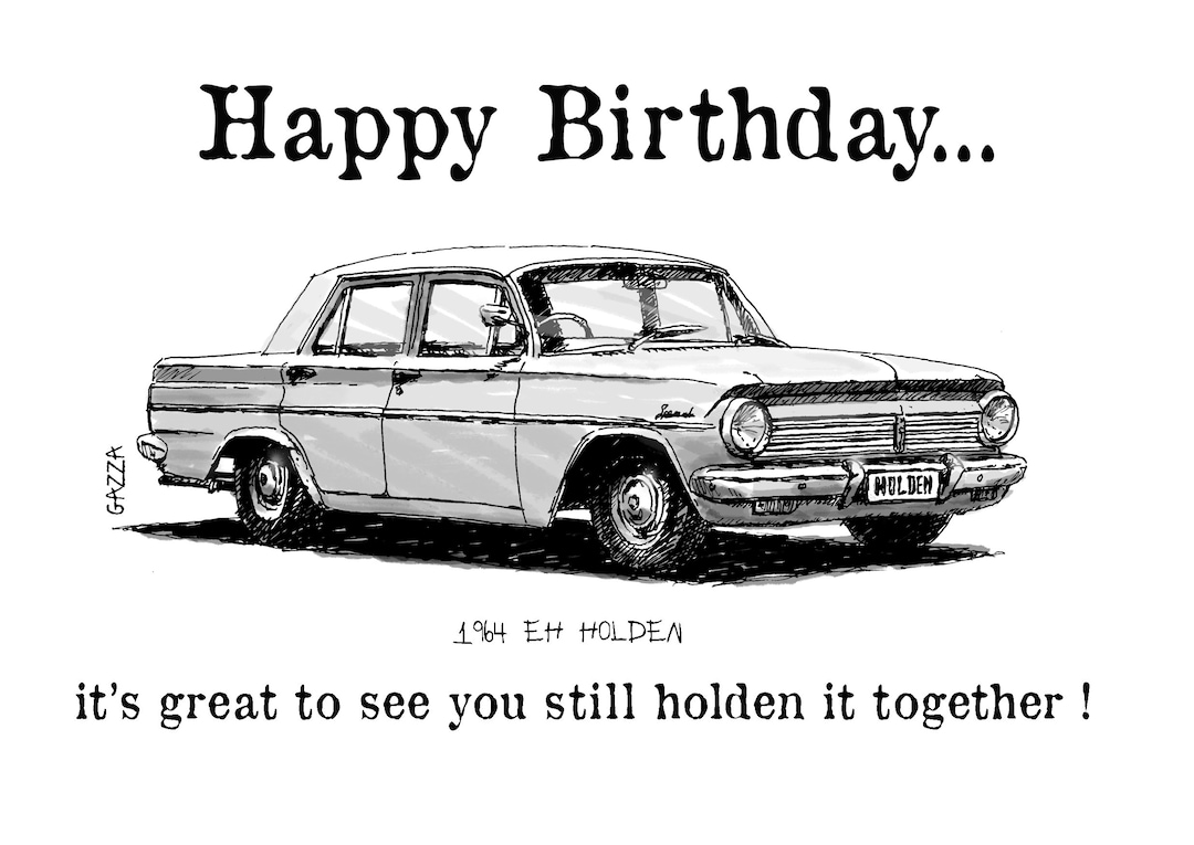 EH Holden Birthday Card Still Holden It Together - Etsy