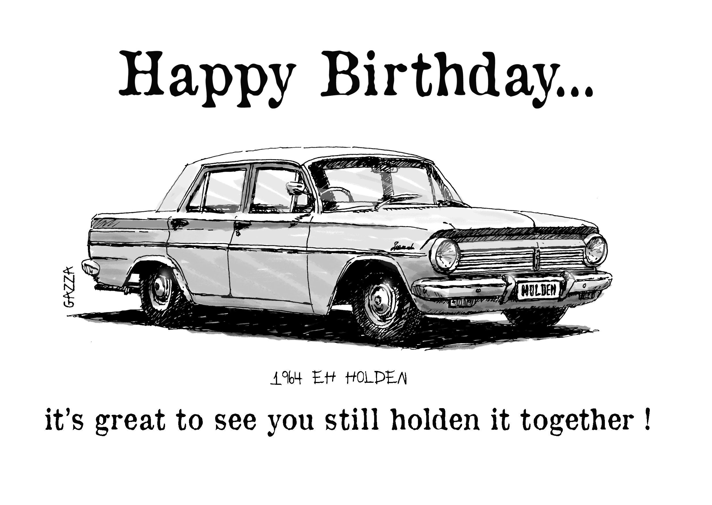 EH Holden Birthday Card Still Holden It Together - Etsy
