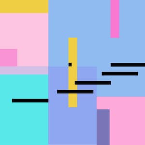 Arte geometrica astratta – "Scala per il paradiso" - Biglietto di auguri di buon compleanno o per ogni occasione incorniciabile - Gazza Miller Art