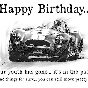 Shelby Ford Cobra 427 verjaardagskaart