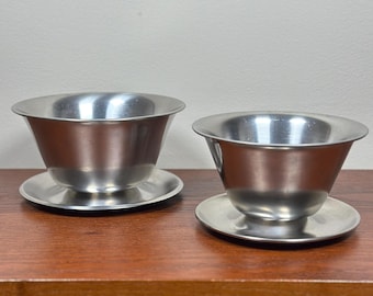 Vintage 1960s chrome bowls, Set of 2