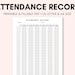 Homeschool Attendance Record Printable | Fillable PDF | Attendance ...