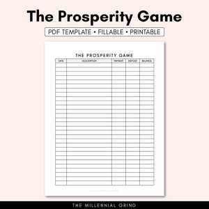 Prosperity Game, Abraham Hicks, Law of Attraction Planner, Law of Attraction Worksheet, Law of Attraction Template, Manifestation Planner