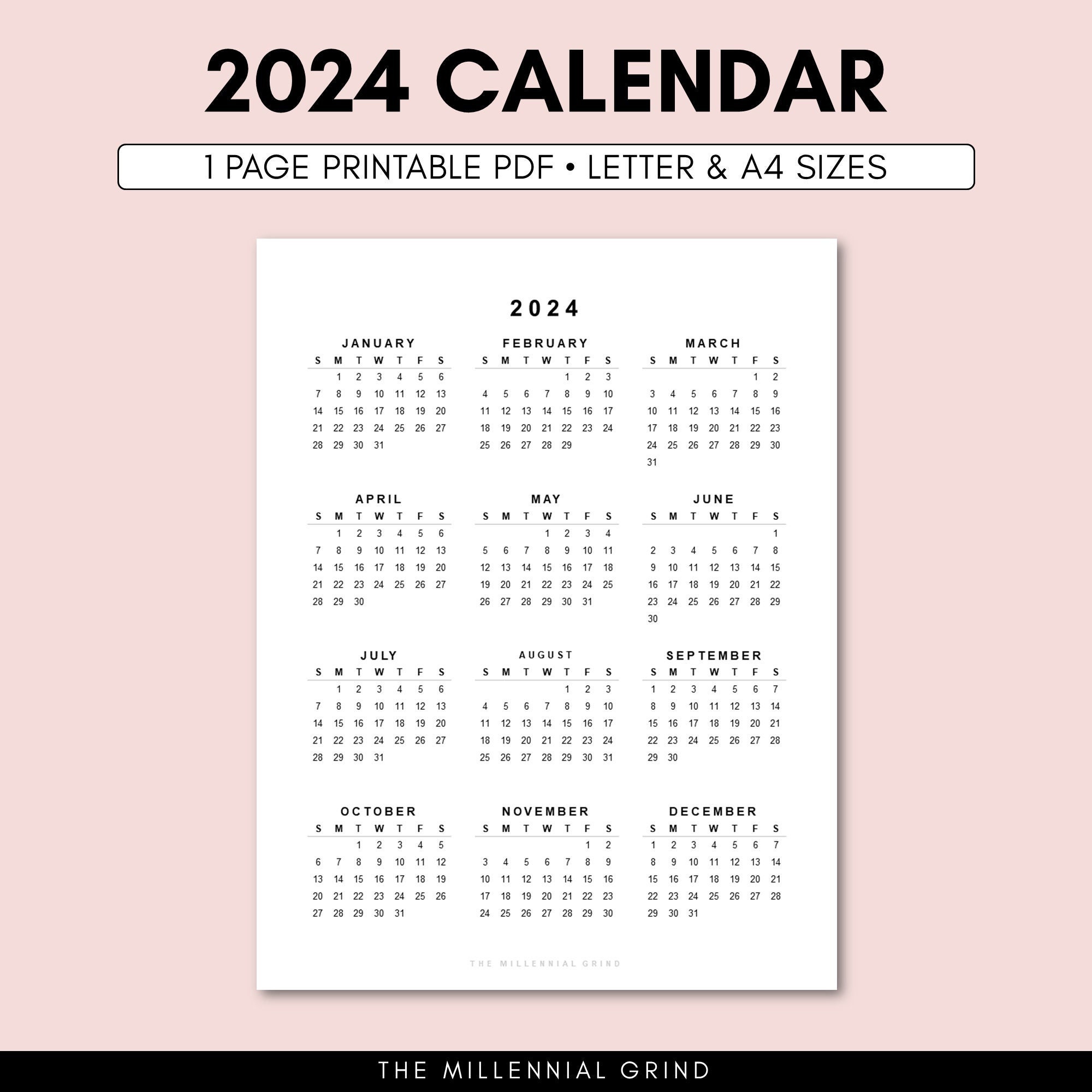 2024 Calendar Printable 2024 Calendar Template 2024 Calendar 2024 Calendar Digital 2024 Yearly Calendar 2024 Calendar A4 Letter - Etsy 2024-calendar-printable-2024-calendar-template-2024-calendar-2024-calendar-digital-2024-yearly-calendar-2024-calendar-a4-letter-etsy