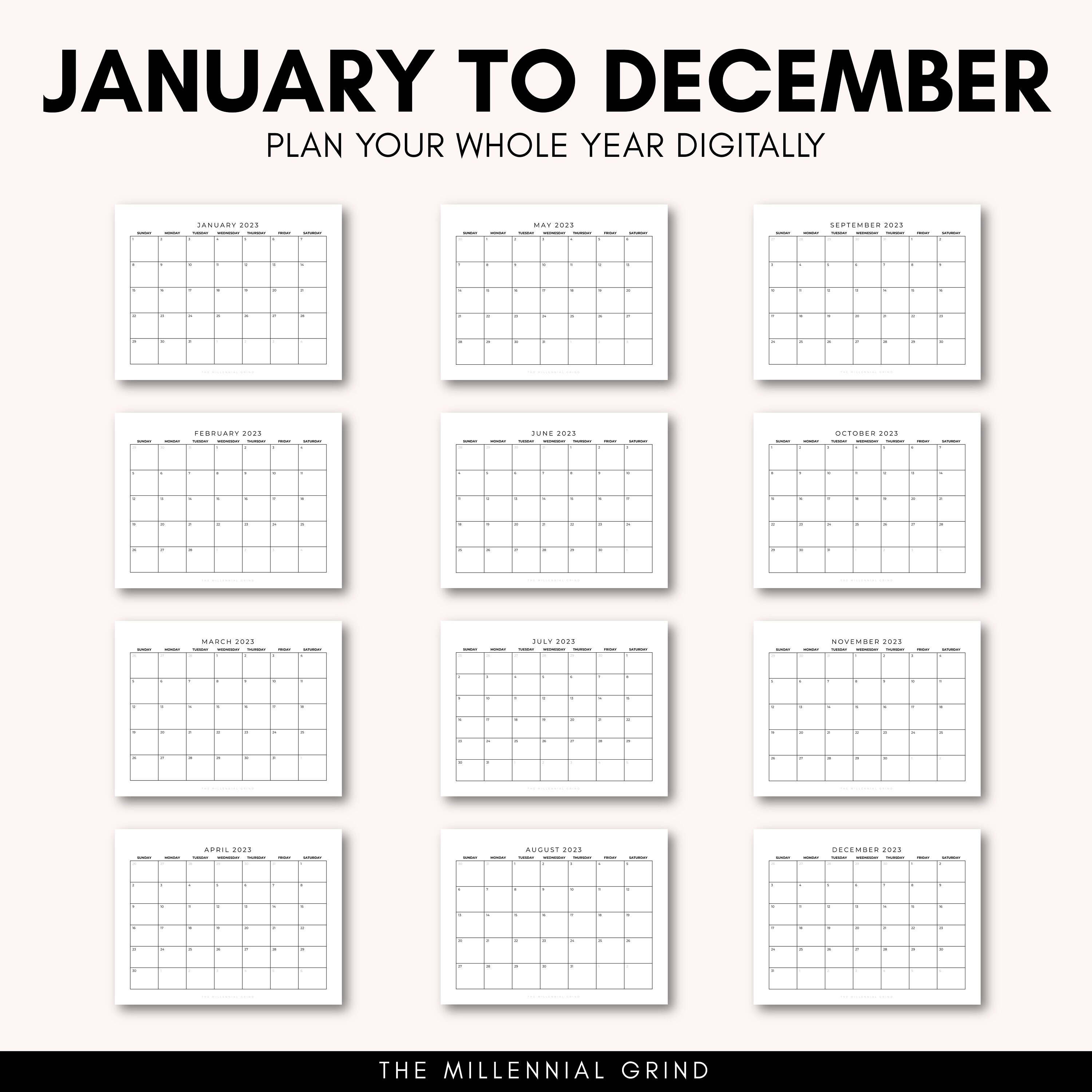 2023 Calendar Printable 2023 Calendar Template 2023 Monthly Calendar 2023-calendar-printable-2023-calendar-template-2023-monthly-calendar