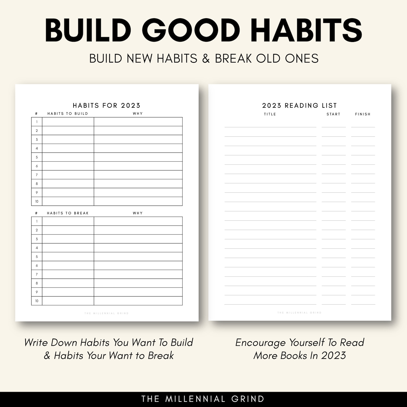 2023 Goal Planner | 2023 Goal Tracker | 2023 New Year Goal Planning ...