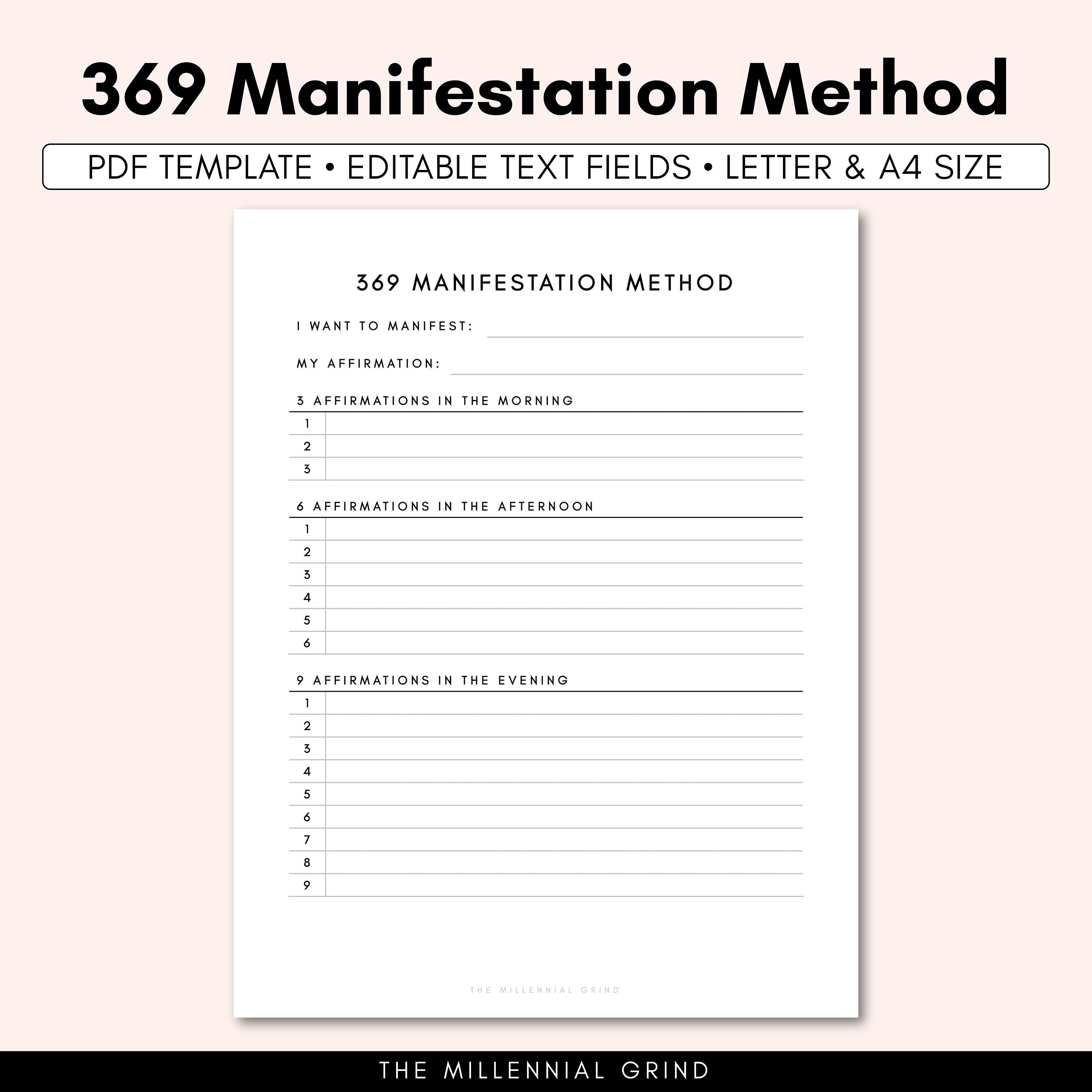 21 Manifest Journal 21 Manifestation Journal 21 Method - Etsy