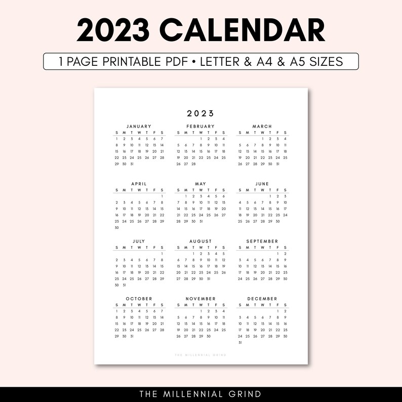 2023 Calendar Printable 2023 Calendar Template 2023 Etsy Porn Sex Picture