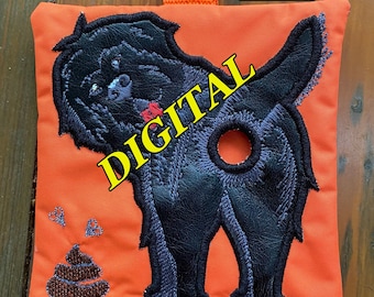 Diseño de bordado a máquina para dispensador de bolsas para excrementos de perro ITH Terranova (bastidor de 5 x 7 pulgadas) (diseño digital)