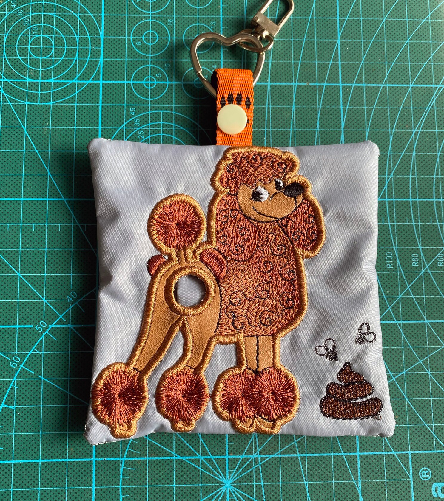 ITH Poodle Dog Poop Bag Dispenser Machine Embroidery Design. Etsy