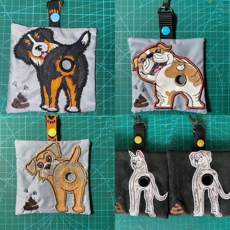 ITH Poop Bag Dispenser Machine Embroidery Design. Dog Poop Bag Etsy