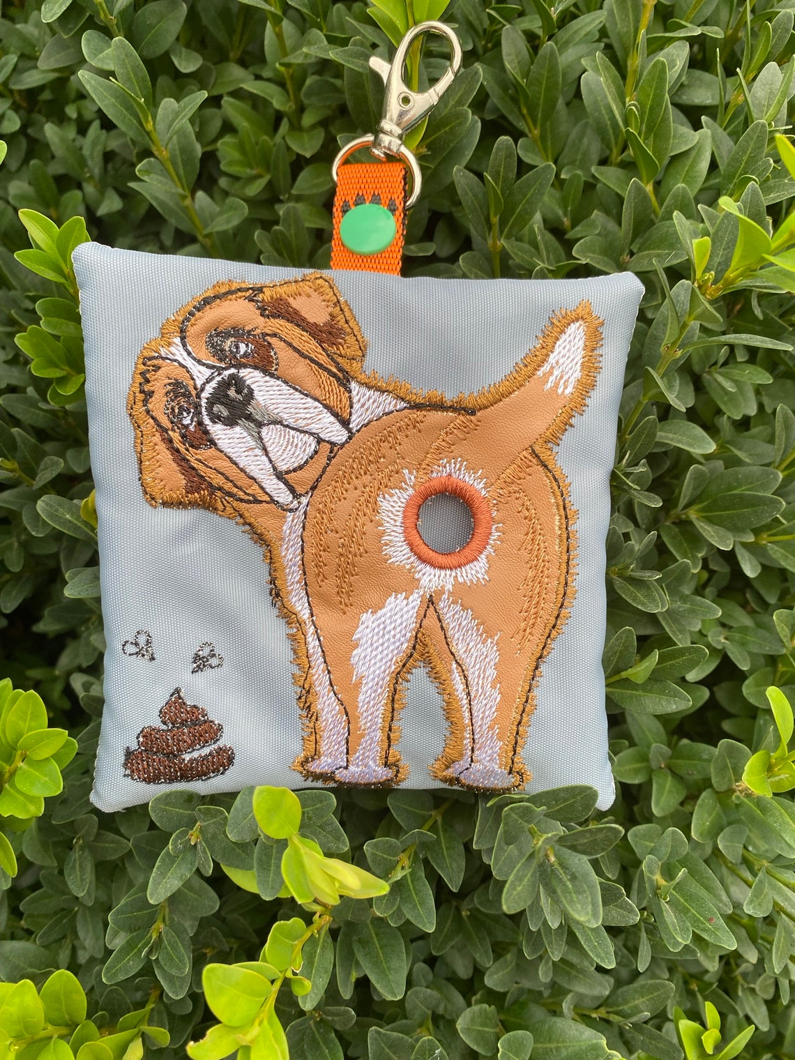 ITH Saint Bernard Dog Poop Bag Dispenser Machine Embroidery Etsy UK