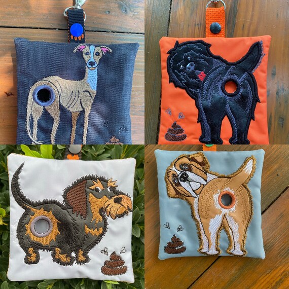 Dog poop bag embroidery design deals