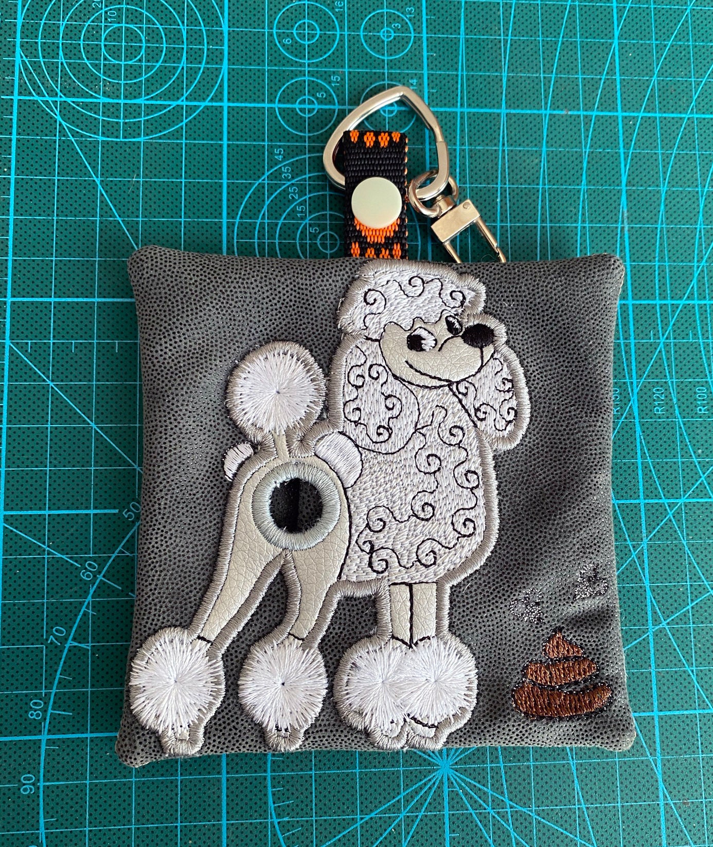 ITH Poodle Dog Poop Bag Dispenser Machine Embroidery Design. Etsy