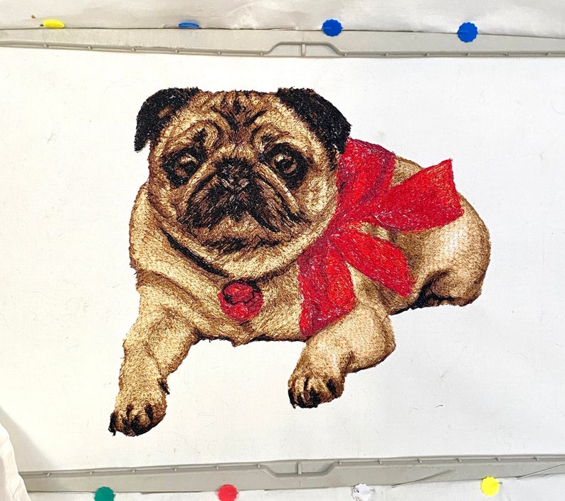 Pug embroidery design pug machine embroidery design pug with  etsy