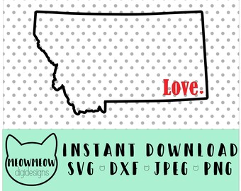 Love Montana Svg Etsy