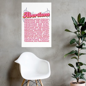 Pro Abortion Unicorn Poster Choice Quote 24×36 inches