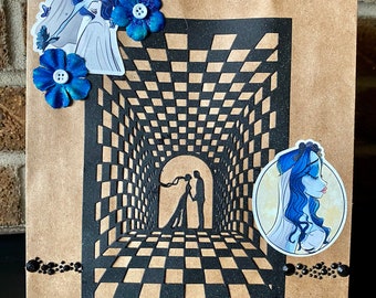 CORPSE BRIDE themed Wedding gift bag