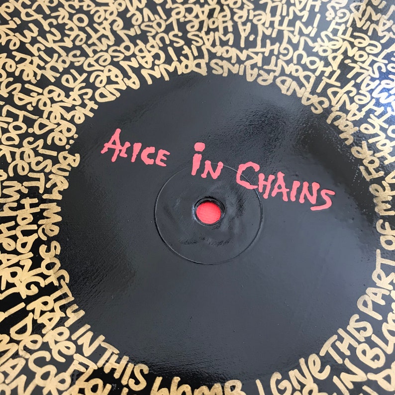 Alice In Chains Down in a Hole lyrics hand painted on 12 Etsy Alice In Chains Down in a Hole lyrics hand painted on 12 Etsy
