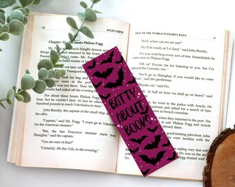 Bat Bookmark, Halloween Lover Stationary, Spooky Reader Gift