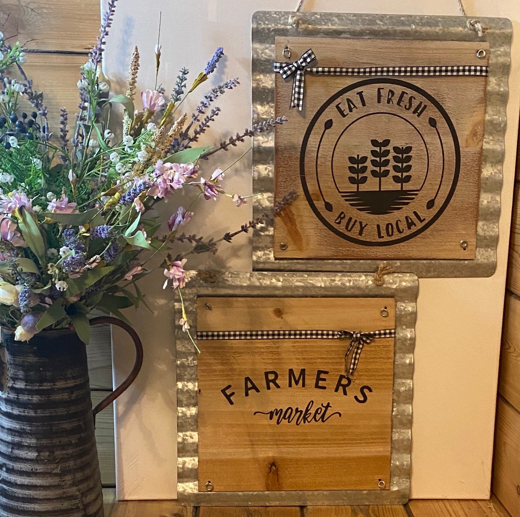 Rustic kitchen signs Etsy