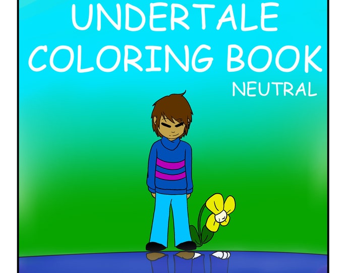 Undertale Coloring Book Neutral medium Etsy