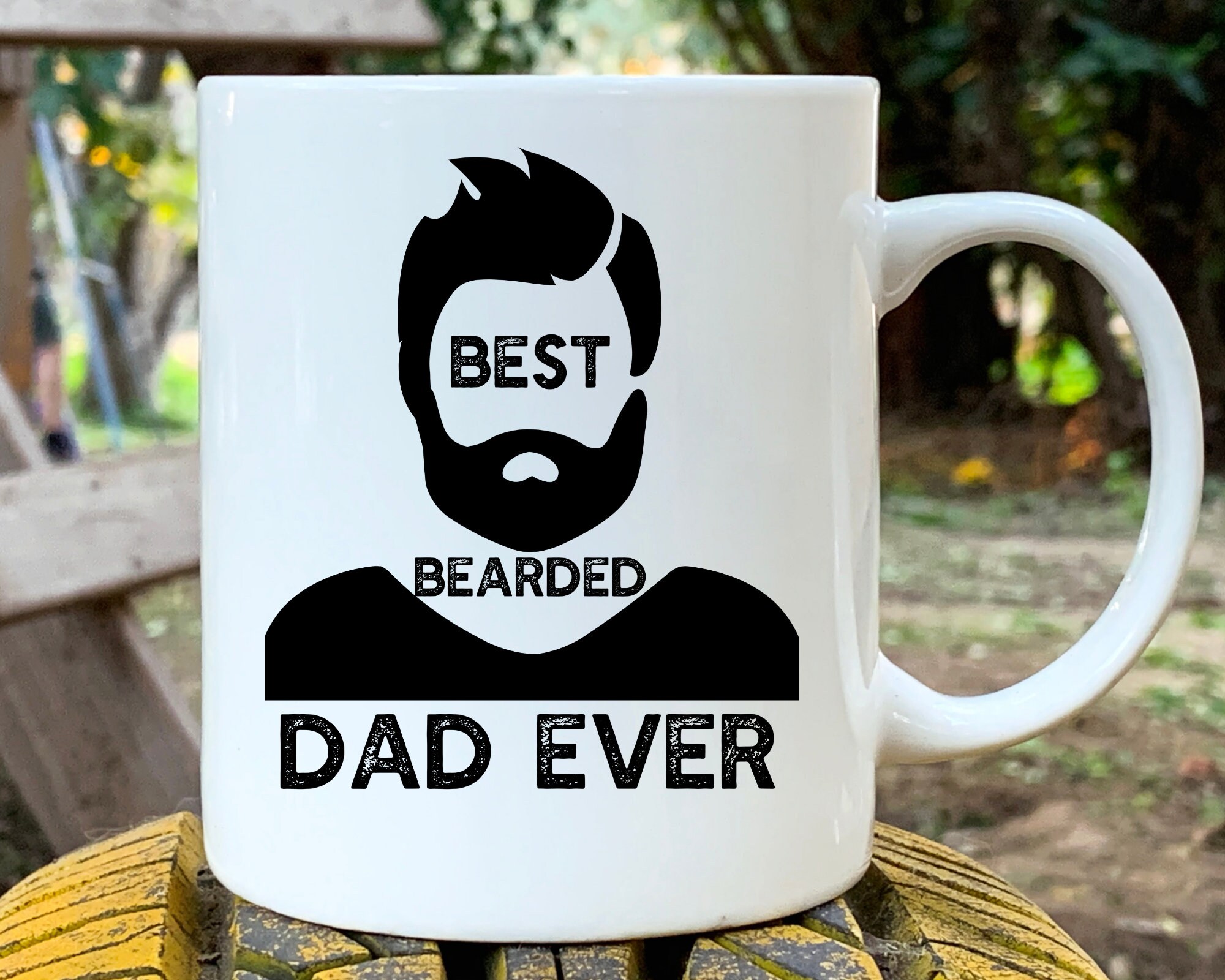 Best Dad Ever Mug Best Bearded Dad Ever Mug Gifts For Dad Etsy