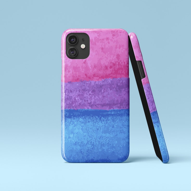 Bisexual Phone Case, Bi Pride Phone Case, Bi Flag Phone case, Bisexual Pride Gift, iPhone 7 8 X XR XS Max 11 Pro SE, Galaxy S8 S9 S10 S20 