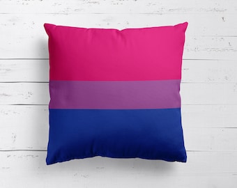Multicolor Funny Bisexual Pride Graphic & More Both Both Is Good Bisexual Funny Pride LGBTQ Graphic Throw Pillow 16x16