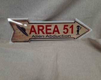 Área 51 5x16 señal de sublimación