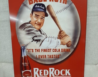 Letrero de sublimación de Babe Ruth de 8 x 12 pulgadas