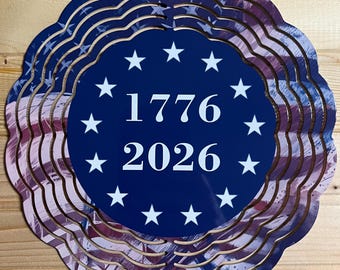 Molinillo de viento de 8 pulgadas del Semiquinto Centenario Patriótico 1776-2026