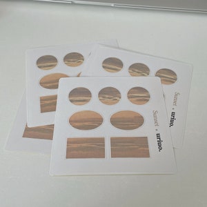 sunset sticker sheet