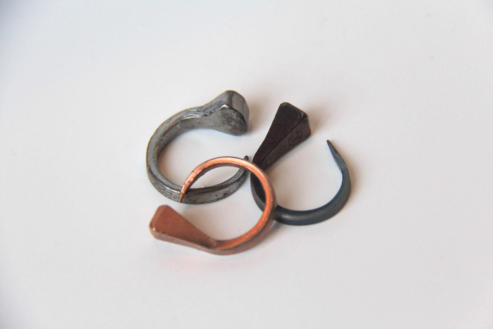Horseshoe Nail Ring Etsy UK