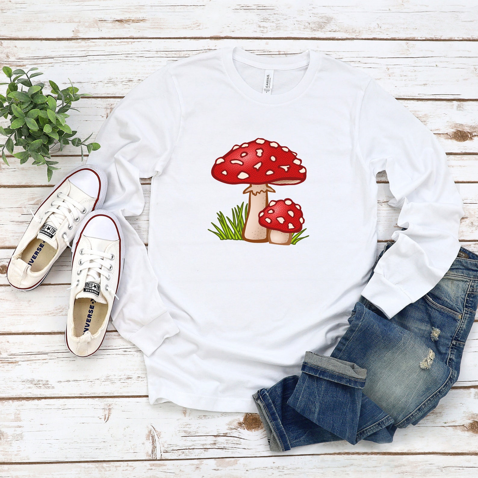 Baby Mr.Mushroom Long Sleeve T-Shirt main image 1
