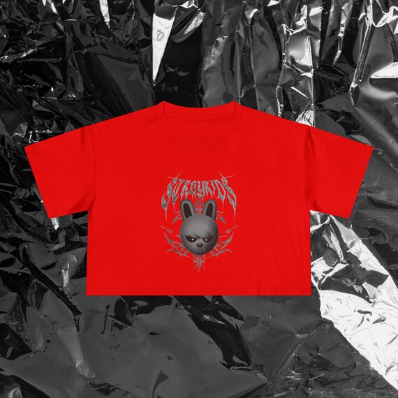 Changbin Dwaekki Stray Kids Evil SKZOO Cropped Graphic Tee - Etsy