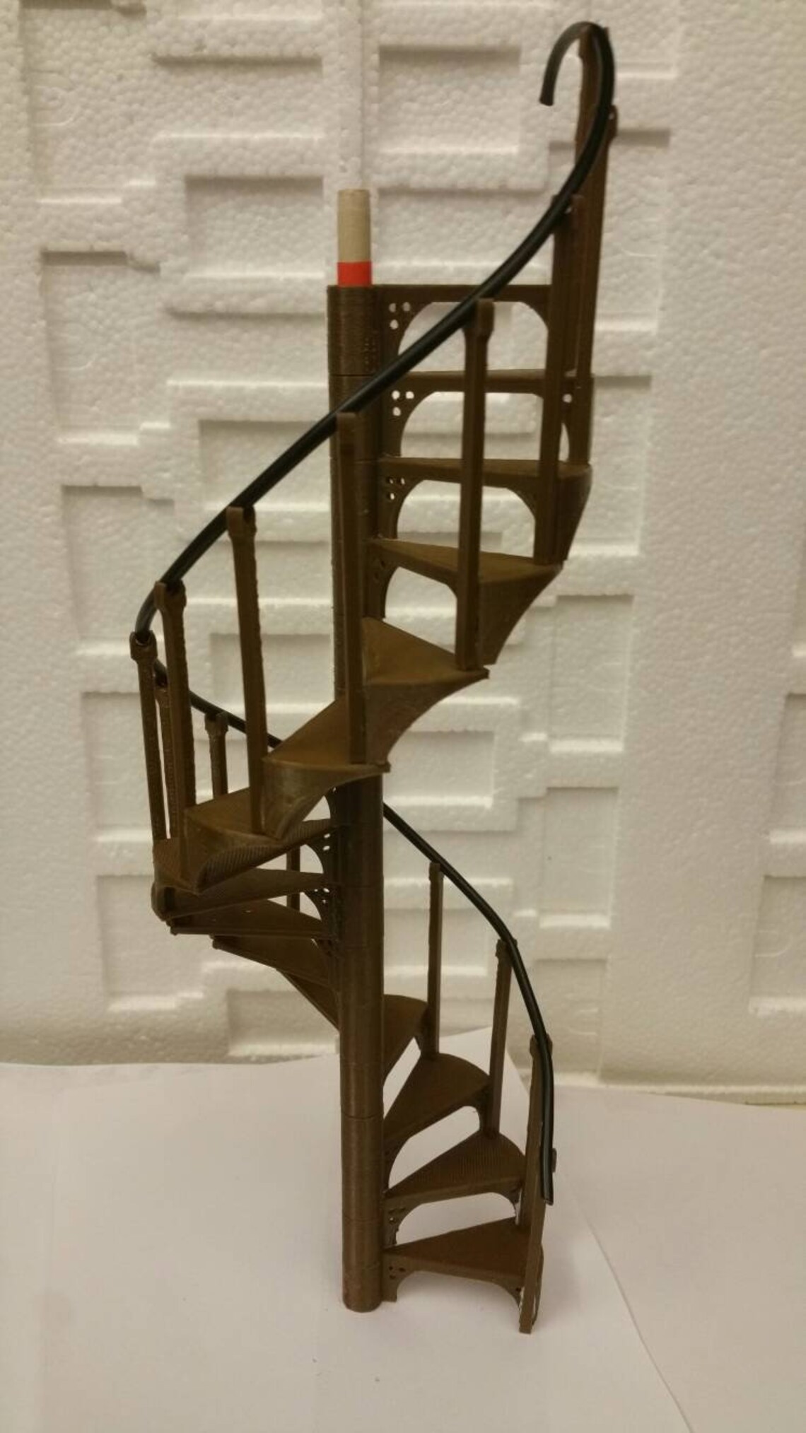 Rail and supports only Black 112 dollhouse spiral stair Etsy