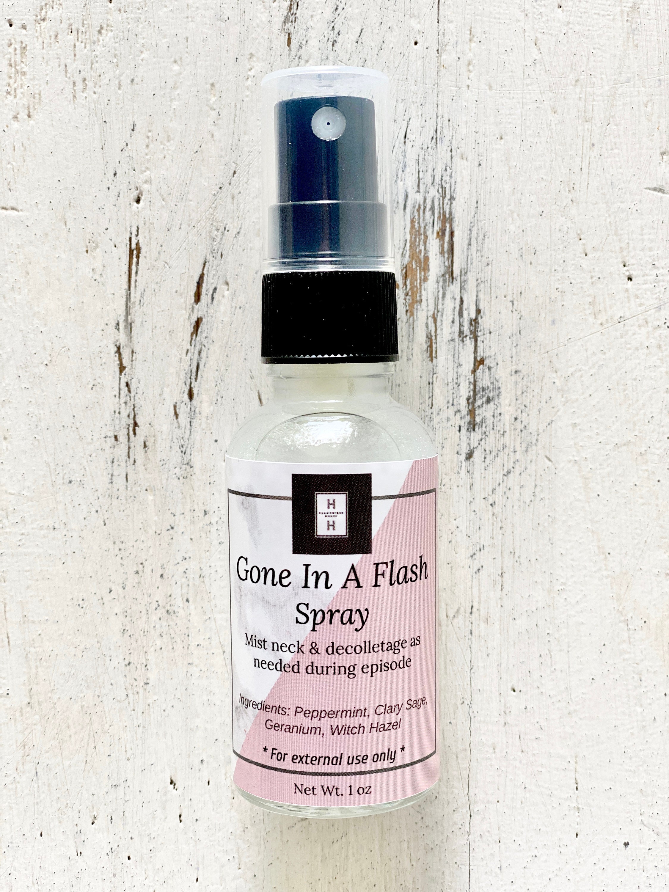 Gone in A Flash Spray Hot Flashes Menopause Hot Flash Etsy