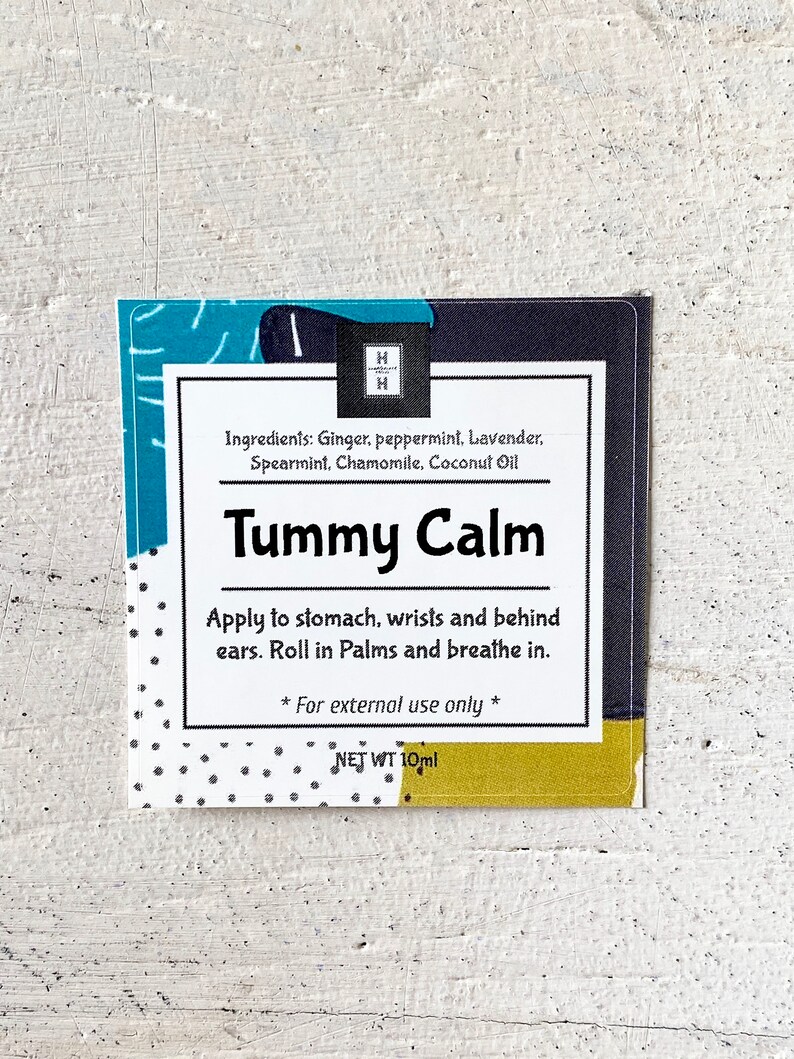 Tummy Calm Upset Stomach Motion Sickness Bloating Etsy