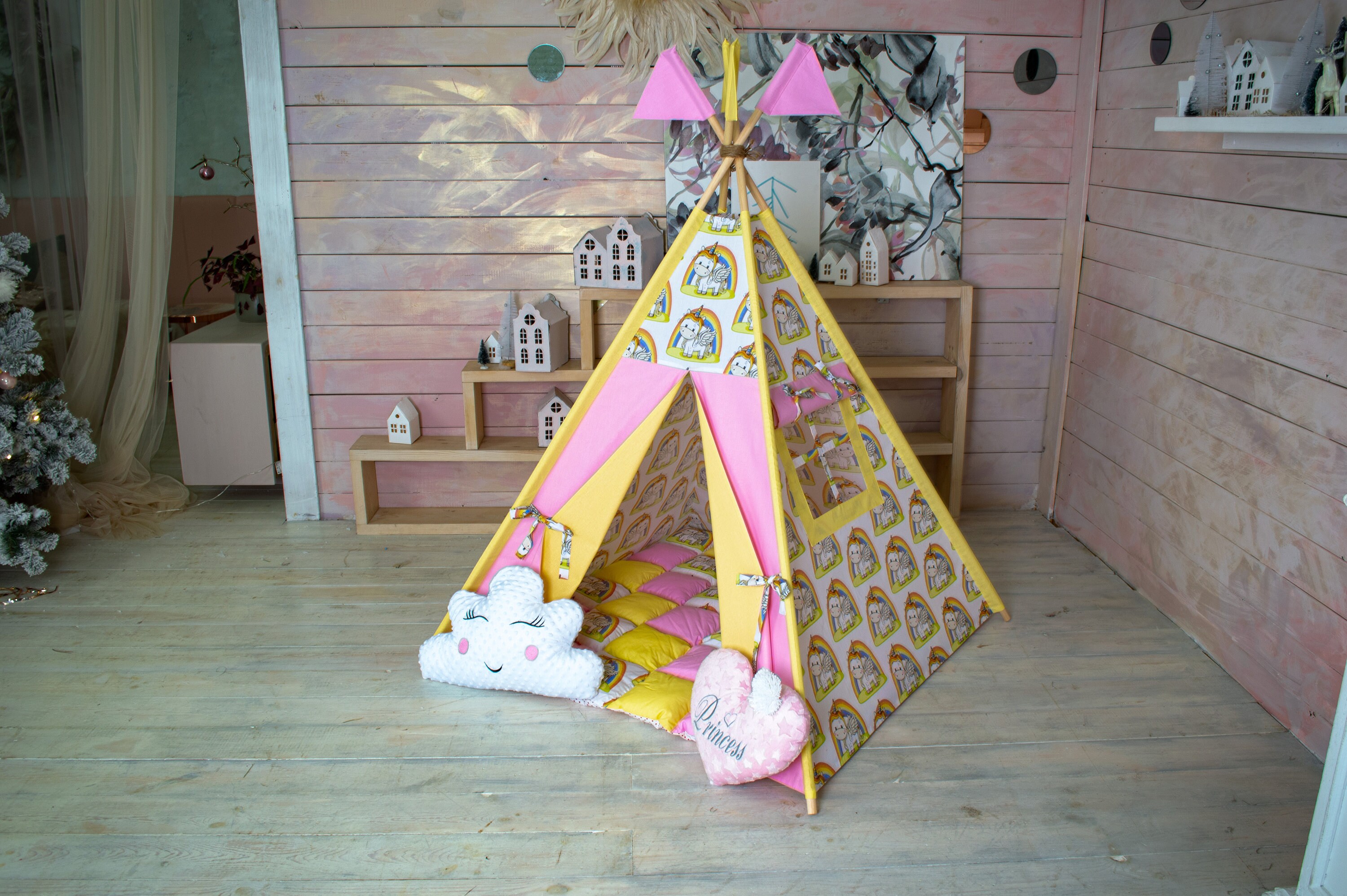 Teepee for Girls kids teepee tee pee tent tipi tipi tent Etsy