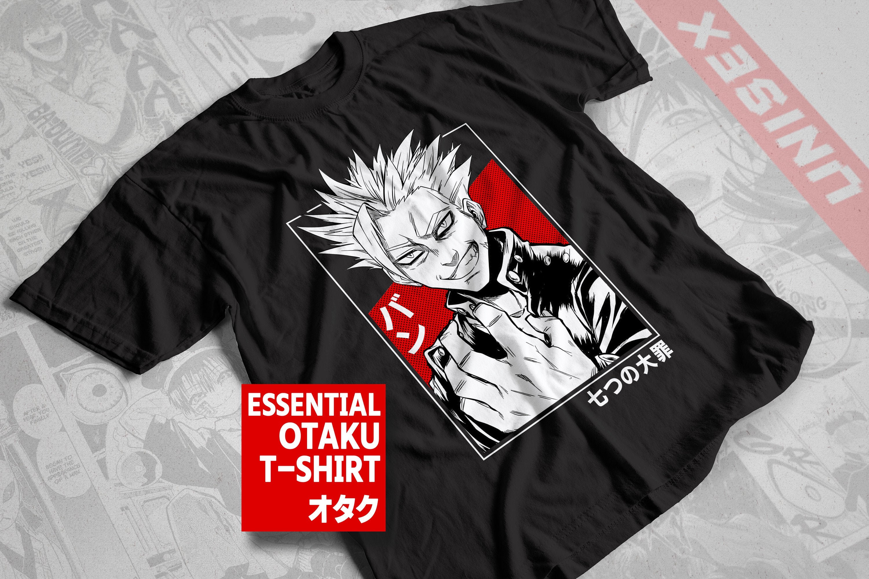The Seven Deadly Sins-Dragon Sin Mens Classic Polyester Short Sleeve Shirt Anime T-Shirt The Seven Deadly Sins-Dragon Sin Mens Classic Polyester Short Sleeve Shirt Anime T-Shirt