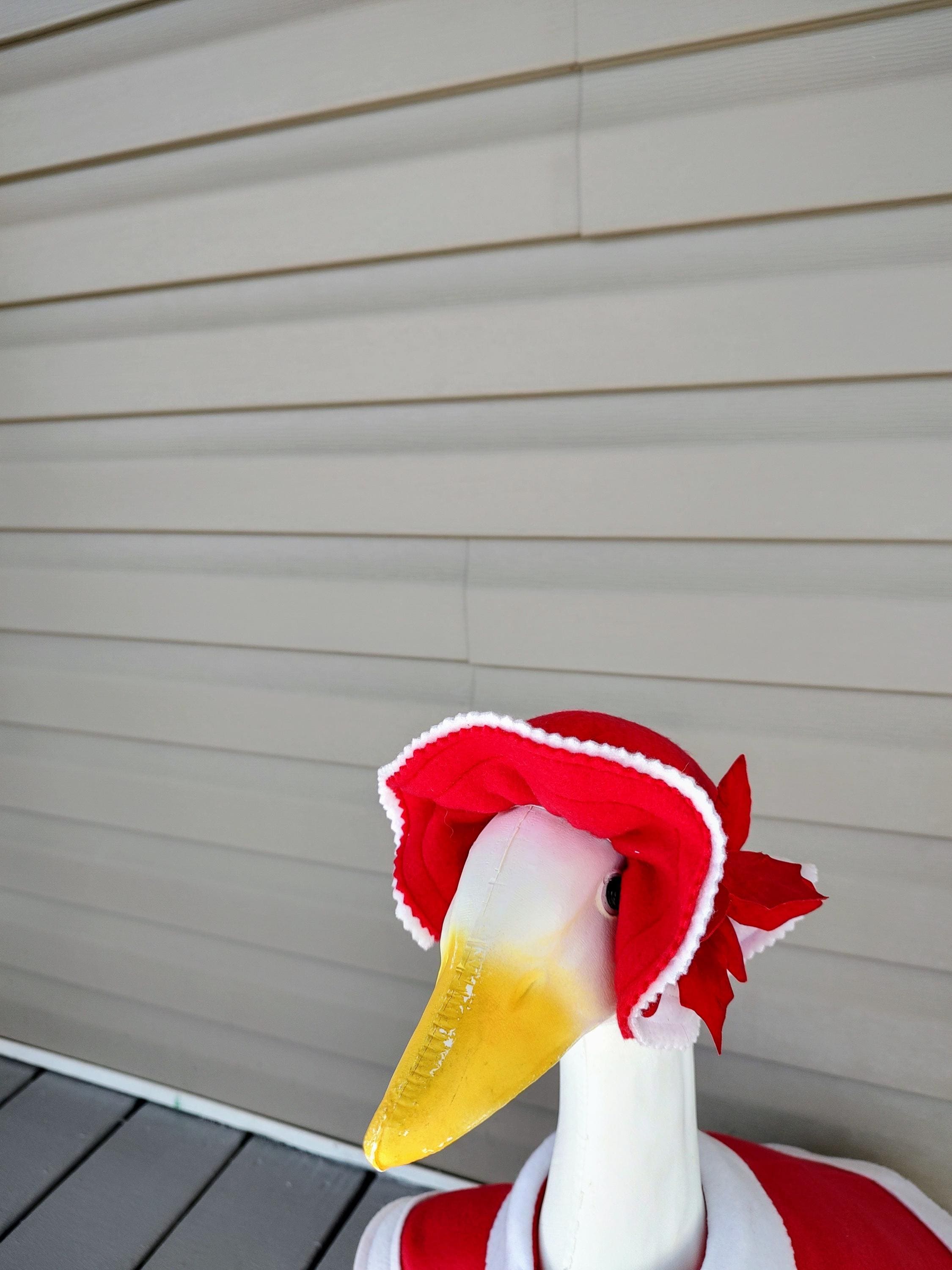 Mrs Santa Clause Goose Outfit - A Great Gift - A perfect compliment to Santa Clause -  Fits 23 to 25 inch Plastic or Cement Porch Goose